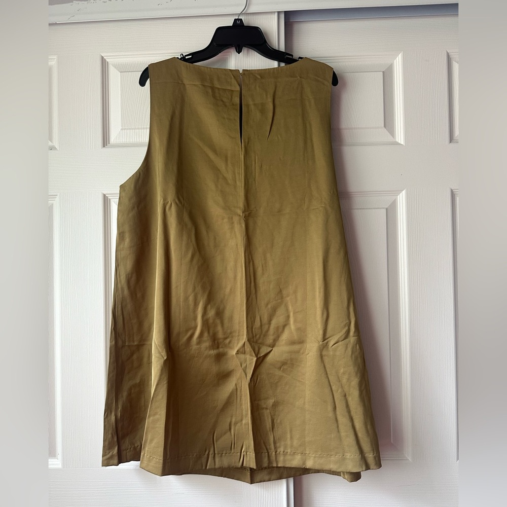 H&M Tan Sleeveless Midi Dress